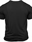 baratos Camiseta gráfica masculina-Homens Com letras estampadas Camiseta 100% Algodão Manga Curta Gráfico Camisa Preto Azul Profundo Verde Tropa Camiseta confortável Férias Rua Roupas de estilistas