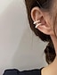 abordables Boucles d&#039;oreilles-1 paire Clips d&#039;oreille For Femme Mariage Anniversaire Cadeau Alliage Géométrique Mode