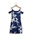 Χαμηλού Κόστους Print Φορέματα-Γυναικεία Σλιπ Φόρεμα Φλοράλ Στάμπα Τιράντες Μίνι φόρεμα Καθημερινά Κοντομάνικο Καλοκαίρι Άνοιξη