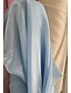 abordables Robes de Soirée-Robe Formel Trapèze Robes de soirée Split Asymétrique Col V Sans Manches Satin Avec Plissé