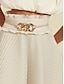 Недорогие женская юбка-плиссированная юбка макси с поясом