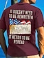 cheap Men&#039;s Graphic T Shirt-Independence Day Mens Graphic Shirt Prints Fish National Flag Wine Black Red Tee Cotton Blend Basic Short Sleeves Comfortable We The People T-Shirt