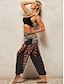 Χαμηλού Κόστους γραφικό πάτο-Γυναικεία Φαρδύ παντελόνι Παντελόνι Harem Πολυεστέρας Πλήρες μήκος Μαύρο Καλοκαίρι