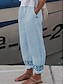 Χαμηλού Κόστους Γυναικεία Παντελόνια-Γυναικεία Παντελόνια Μείγμα Λινό / Βαμβάκι Πλαϊνές τσέπες Με κοψίματα Πλήρες μήκος Λευκό Καλοκαίρι