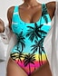 billiga One-piece-baddräkter-badkläder för kvinnor i ett stycke baddräkt tropisk strandkläder sommar
