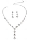 cheap Jewelry Sets-Jewelry Set For Women&#039;s Wedding Party Evening Alloy Fancy