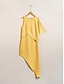 זול שמלה קז&#039;ואל-שמלת מקסי סאטן אסימטרית