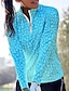 baratos Coleção de designers-Mulheres Camisa polo de caminhada Preto Rosa claro Azul Manga Longa Proteção Solar Blusas Leopardo Outono Inverno Roupas femininas de golfe, roupas, roupas, roupas