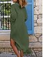 cheap Design Cotton &amp; Linen Dresses-Women&#039;s Black White Pink Summer Spring Maxi Dress White Dress Cotton Linen Dresses Shirt Dress Casual Vacation Daily Loose Fit Plain V Neck