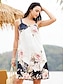 cheap Print Dresses-Women&#039;s Sundress Slip Dress Floral Print Strap Mini Dress Tropical Hawaiian Daily Vacation Sleeveless Summer Spring