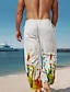 tanie Spodnie z nadrukiem-Męskie Hawajskie Pled / Check Spodnie Druk 3D Na zewnątrz Święto Urlop Lato Lekko luźna Średnio elastyczny