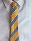 billige Slips og butterfly-1 stk mand slips bredde 8 cm orange blå stribet brudgom brudgom slips forretningsleder slips
