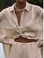 economico Top da donna Basic-Camicia Impostato Per donna Nero Rosa Blu Liscio Tasche 2 pezzi Strada Giornaliero Di tendenza Colletto Standard S