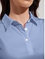 baratos Roupas de golfe feminino-Mulheres Camisa polo de caminhada Branco Azul Sem Manga Proteção Solar Blusas Roupas femininas de golfe, roupas, roupas, roupas