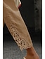 preiswerte Damenhosen-Damen Hosen Hose Baumwolle Seitentaschen Ausgeschnitten Knöchellänge Weiß Frühling Sommer