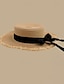 お買い得  バケットハット-女性用 帽子 日よけ帽 携帯用 日焼け防止 アウトドア ビーチ トラベル リボン ピュアカラー