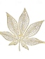 levne Brož-Dámské Brože Retro List Elegantní stylové Luxus Jedinečný design Brož Šperky Zlatá Pro Kancelář Denní Maturitní ples Rande Plážové