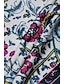 Χαμηλού Κόστους Print Φορέματα-Γυναικεία Αμάνικο φόρεμα Φλοράλ Ditsy Floral Στάμπα Λαιμόκοψη V Μίντι φόρεμα Βοημία Μπόχο Καθημερινά Αμάνικο Καλοκαίρι Άνοιξη