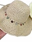 זול כובעים לנשים-בוהו כובעי שמש מתקפלים צבע אופנתי חאקי בז&#039; קרם כובעי קש נושמים כובעי חוף נסיעות לנשים בנות