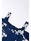 cheap Print Dresses-Women&#039;s Slip Dress Floral Print Strap Mini Dress Daily Short Sleeve Summer Spring