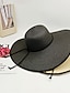abordables Sombreros bucket de mujer-Mujer Sombrero Sombrero para el sol Portátil Protección Solar Calle Diario Fin de semana Color puro Color puro