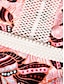 voordelige designer badmode-Driehoeksbadpak met kanten rand en bloemenmotief