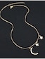 preiswerte Schmuck Sets-Halskette For Damen Partyabend Geschenk Geburtstag Aleación MOON Stern