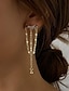 ieftine Cercei-1 pereche Cercei cu herghelie Cercei Picătură For Pentru femei Zi de Naștere Cadou Dată Aliaj Extravagant Modă Diamant Αστέρι