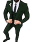tanie Garnitury-Czarne białe szampańskie męskie garnitury na studniówkę garnitury ślubne jednokolorowe 3-częściowe standardowe dopasowanie dwurzędowe z sześcioma guzikami 2024