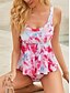 cheap Tankinis-Women&#039;s Swimwear Tankini 2 Piece Swimsuit Mesh Tie Dye Vacation Summer Bathing Suits