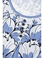abordables T-shirts Femme-Femme T shirt Tee Floral Vacances Fin de semaine Bouton Imprimer Rose Claire Manche Courte basique Col Rond