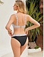 cheap Bikini Sets-Women&#039;s Normal Swimwear Bikini 2 Piece Swimsuit Push Up Floral Graphic V Neck Vacation Beach Wear Bathing Suits