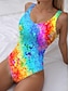 cheap One-piece swimsuits-Women&#039;s Swimwear One Piece Swimsuit Tropical Beach Wear Summer