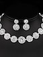 cheap Jewelry Sets-Bridal Jewelry Sets For Women&#039;s Wedding Party Evening Gift Alloy Fancy