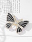 cheap Brooches-Women&#039;s Brooches Retro Butterfly Elegant Stylish Sweet Brooch Jewelry Black White For Office Daily Prom Date Beach
