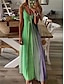 cheap Print Dresses-Women&#039;s Casual Dress Slip Dress Color Gradient Print Strap Long Dress Maxi Dress Stylish Casual Daily Vacation Sleeveless Summer