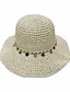 abordables Chapeaux Femme-Chapeaux de soleil pliables style boho, couleur tendance, kaki, beige, crème, chapeaux de paille respirants, chapeaux de plage de voyage pour femmes et filles