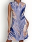 abordables Collection de créateurs-Femme robe de golf Rose bleu marine Bleu Sans Manches Protection Solaire Tenue de tennis Feuille Vêtements de golf pour femmes, tenues, vêtements