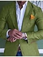 Недорогие Блейзер и куртка-Мужской льняной блейзер для пляжа и свадьбы, повседневный, однотонный, стандартного кроя, однобортный, с двумя пуговицами, синий, фиолетовый, зеленый, 2024