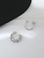 olcso Fülbevalók-1 pár Fül Mandzsetta For Női Esküvő Ajándék Randi Ötvözet Díszes Divat Gyémánt