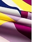 levne potisk neformálních šatů-saténové maxi šaty s barevným blokovým vzorem