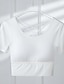 abordables Camisetas de mujer-Mujer Camiseta sin mangas Plano Diario Deportes Fin de semana Básico Manga Corta Cuello Barco Negro Verano