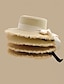 Χαμηλού Κόστους Bucket Καπέλο-Γυναικεία Καπέλο Καπέλο ηλίου Φορητό Αντιηλιακή Προστασία ΕΞΩΤΕΡΙΚΟΥ ΧΩΡΟΥ Παραλία Ταξίδια Φιόγκος Μονόχρωμες