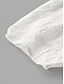 Χαμηλού Κόστους Γυναικείες Μπλούζες &amp; Πουκάμισα-Γυναικεία Μπλούζα Φλοράλ Κεντητό Καθημερινά Καθημερινό Μπόχο 3/4 Μήκος Μανικιού Λαιμόκοψη V Λευκό Καλοκαίρι Άνοιξη