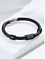 abordables Accessoires Pour Hommes-Homme Bracelet Noir Acier inoxydable Ethnique vacances à la plage