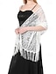 お買い得  シフォンスカーフ-女性用 長方形スカーフ 結婚式 パーティー ベージュ ブラック ホワイト スカーフ ピュアカラー