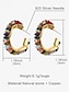 cheap Accessories For Women-Women&#039;s Hoop Earrings Natural stone earrings Brass Gemstone Sterling Silver Bohemia