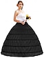 cheap Historical &amp; Vintage Costumes-Hoop Skirt for Women Crinoline Petticoat half Slips Under Skirt for Ball Gown Underskirt for Wedding Bridal Dress Party Victorian Rococo