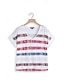 voordelige Dames T-shirts-Dames Zomer tops Casual Dagelijks Modieus Korte mouw V-hals Rood Zomer