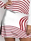 preiswerte Designer-Kollektion-Damen Tennisrock Golfrock Schwarz Rosa Rot Sonnenschutz Tennisbekleidung Streifen Damen-Golfkleidung, Kleidung, Outfits, Kleidung